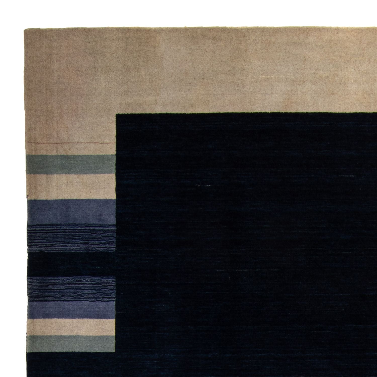Alfombra Gabbeh - Softy - 296 x 206 cm - azul oscuro