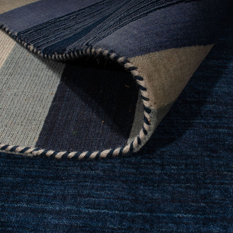 Alfombra Gabbeh - Softy - 296 x 206 cm - azul oscuro