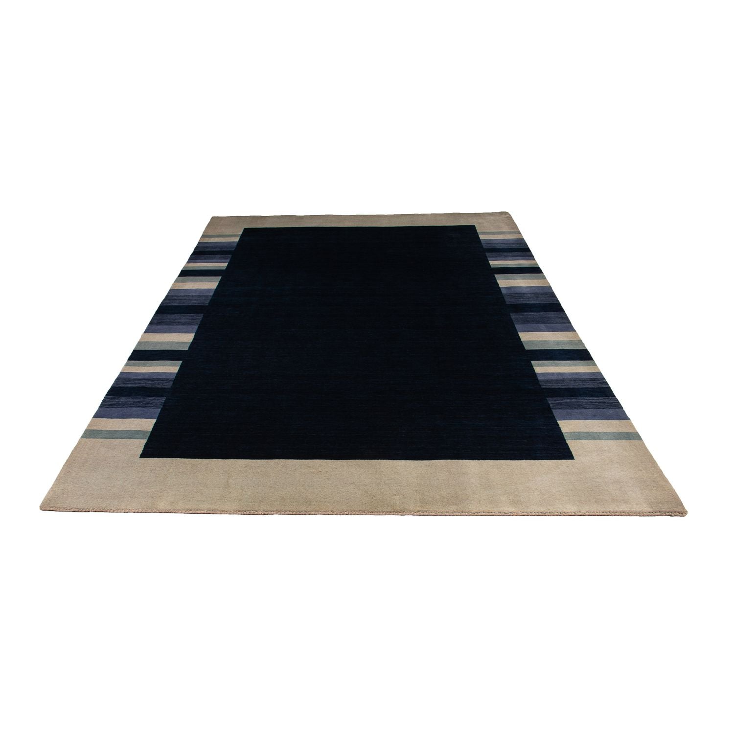 Alfombra Gabbeh - Softy - 296 x 206 cm - azul oscuro