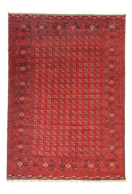 Alfombra afgana - Bukhara - 342 x 243 cm - rojo oscuro