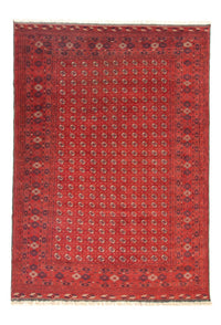 Alfombra afgana - Bukhara - 342 x 243 cm - rojo oscuro