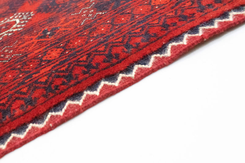 Alfombra afgana - Bukhara - 301 x 195 cm - rojo oscuro