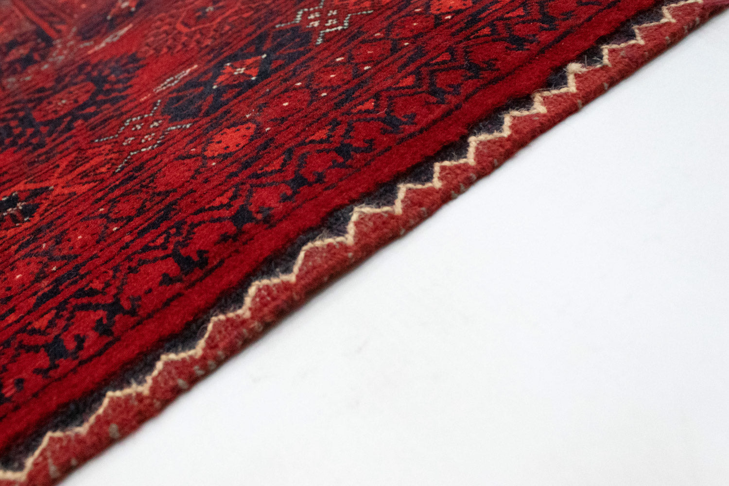 Alfombra afgana - Bukhara - 298 x 200 cm - rojo oscuro