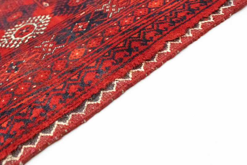 Alfombra afgana - Bukhara - 299 x 198 cm - rojo oscuro