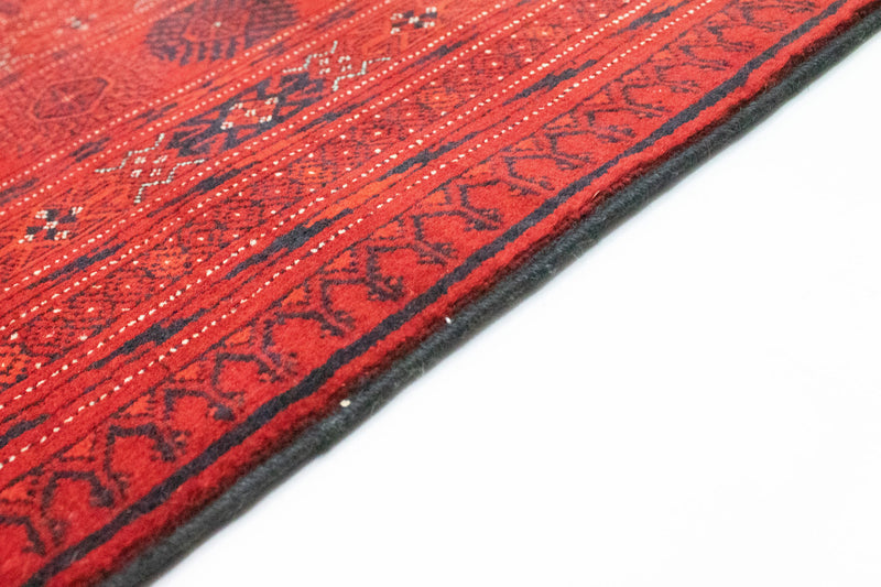 Alfombra afgana - Bukhara - 294 x 203 cm - rojo oscuro
