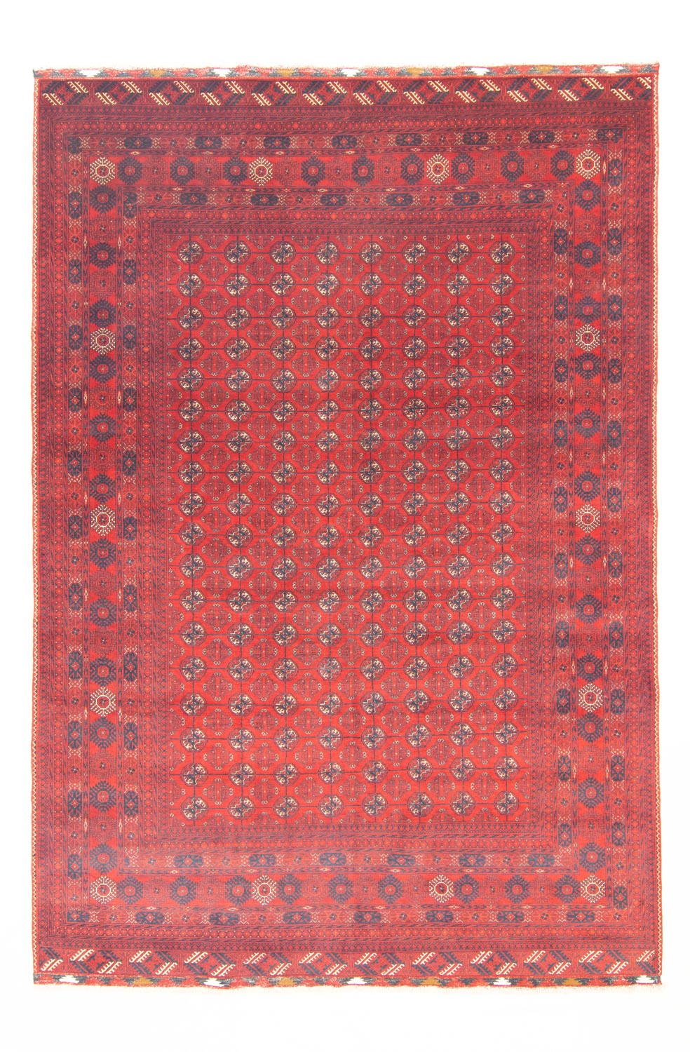 Alfombra afgana - Bukhara - 294 x 200 cm - rojo oscuro
