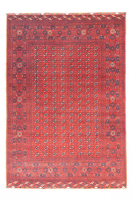 Alfombra afgana - Bukhara - 294 x 200 cm - rojo oscuro
