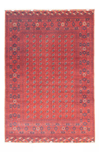 Alfombra afgana - Bukhara - 294 x 200 cm - rojo oscuro