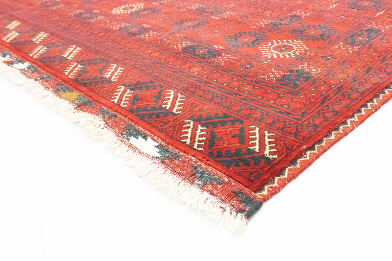 Alfombra afgana - Bukhara - 294 x 200 cm - rojo oscuro