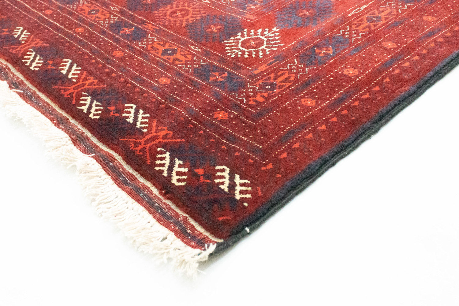 Alfombra afgana - Bukhara - 297 x 198 cm - marrón oscuro