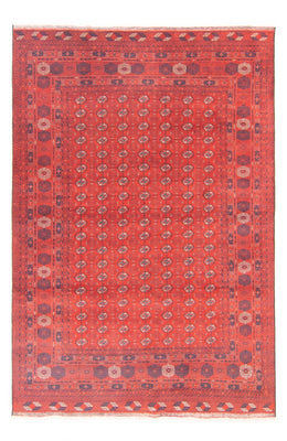 Alfombra afgana - Bukhara - 292 x 196 cm - rojo oscuro