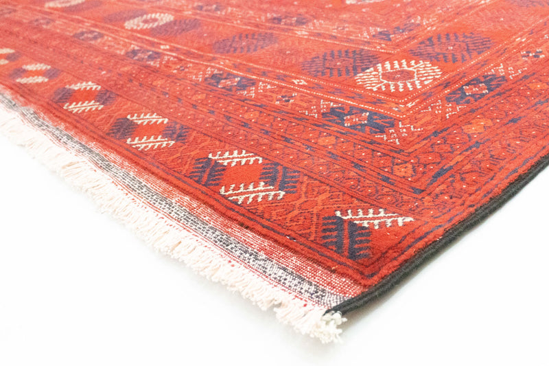 Alfombra afgana - Bukhara - 292 x 196 cm - rojo oscuro