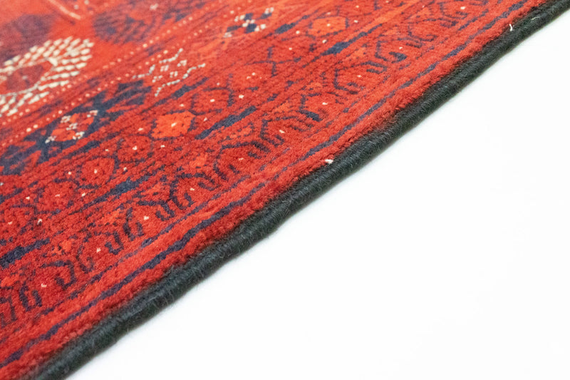 Alfombra afgana - Bukhara - 292 x 196 cm - rojo oscuro