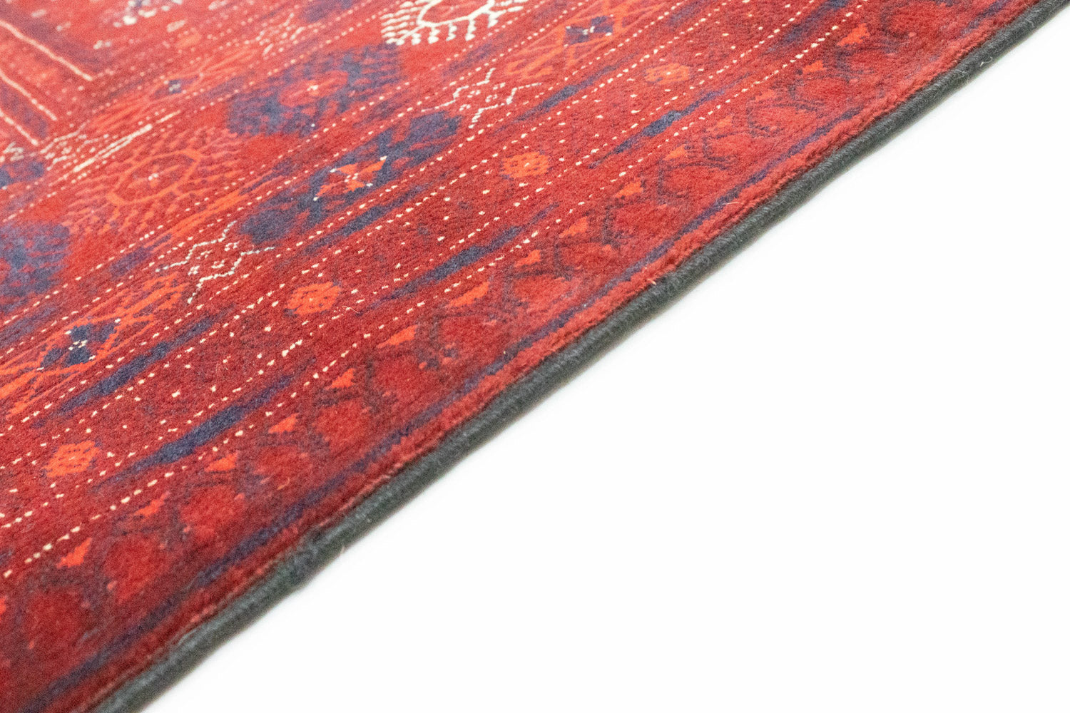 Alfombra afgana - Bukhara - 301 x 196 cm - rojo oscuro