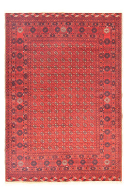 Alfombra afgana - Bukhara - 295 x 199 cm - rojo oscuro
