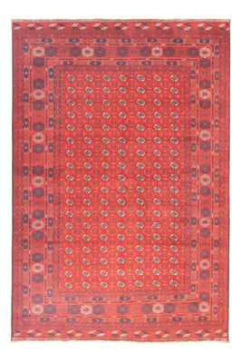 Alfombra afgana - Bukhara - 297 x 198 cm - rojo oscuro