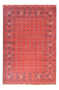 Alfombra afgana - Bukhara - 297 x 198 cm - rojo oscuro
