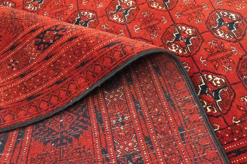 Alfombra afgana - Bukhara - 293 x 196 cm - rojo