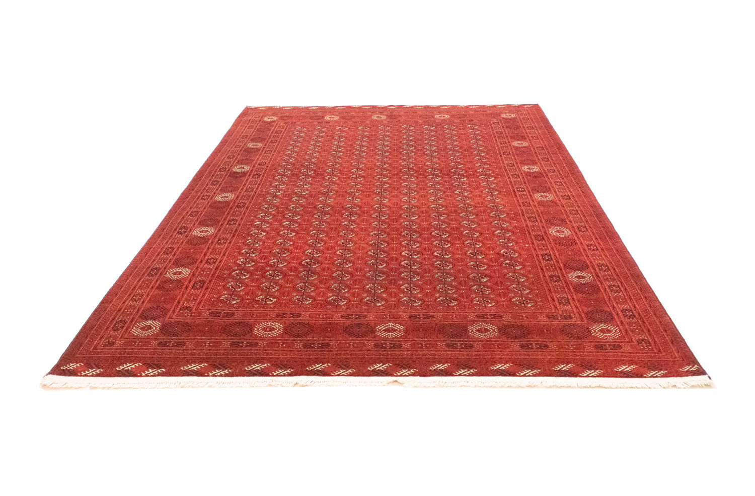 Alfombra afgana - Bukhara - 293 x 196 cm - rojo