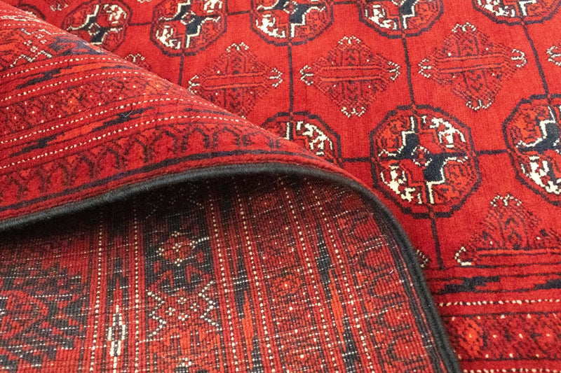 Alfombra afgana - Bukhara - 293 x 203 cm - rojo