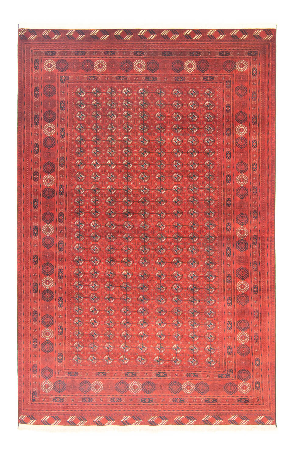 Alfombra afgana - Bukhara - 295 x 192 cm - marrón oscuro