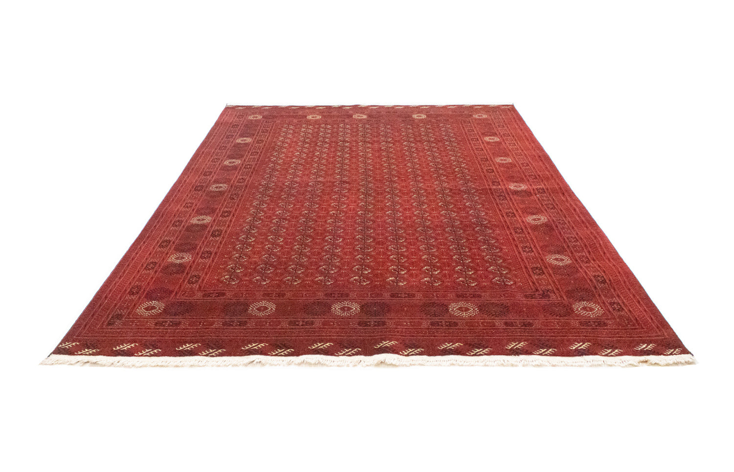 Alfombra afgana - Bukhara - 295 x 192 cm - marrón oscuro