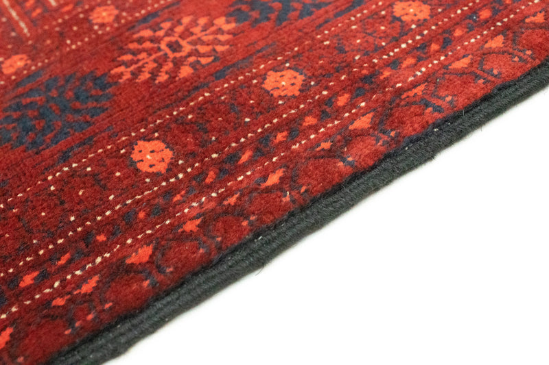 Alfombra de pasillo Alfombra afgana - Bukhara - 293 x 87 cm - rojo oscuro