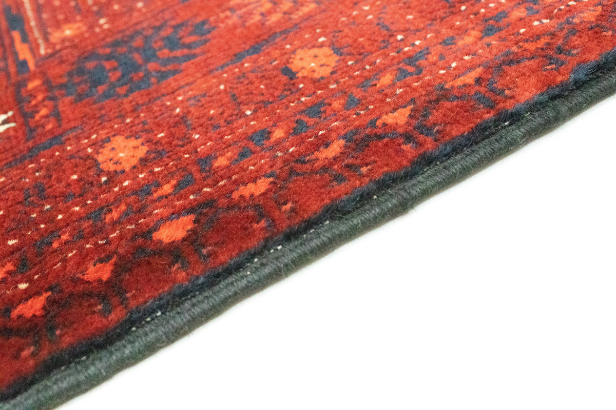 Alfombra de pasillo Alfombra afgana - Bukhara - 294 x 84 cm - rojo oscuro