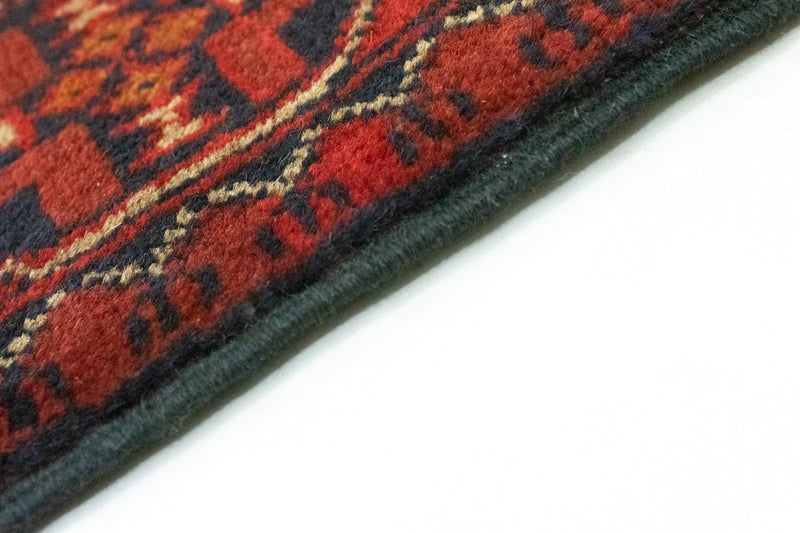 Alfombra de pasillo Alfombra afgana - Kunduz - 285 x 80 cm - rojo