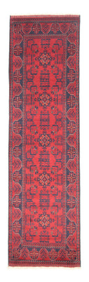 Alfombra de pasillo Alfombra afgana - Kunduz - 297 x 79 cm - rojo