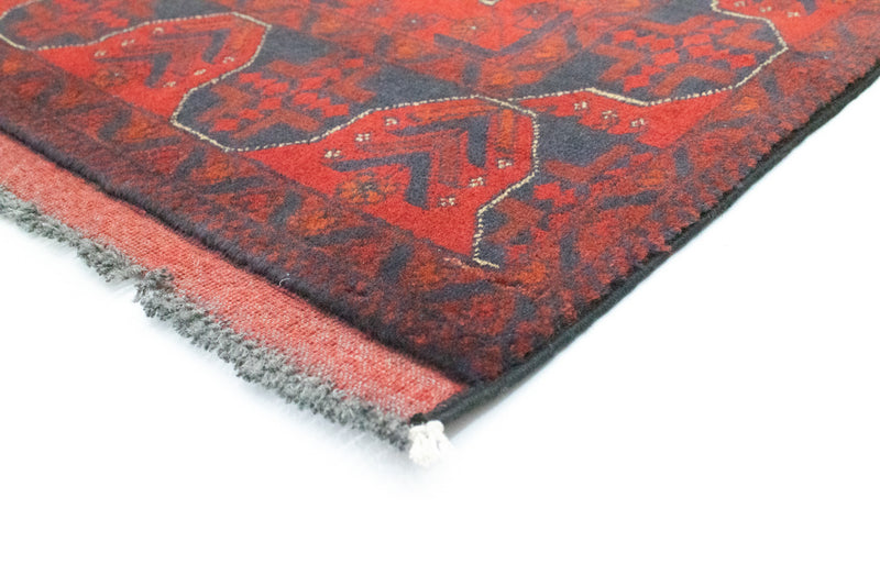 Alfombra de pasillo Alfombra afgana - Kunduz - 297 x 79 cm - rojo