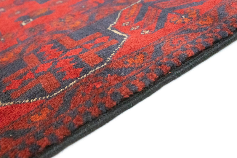 Alfombra de pasillo Alfombra afgana - Kunduz - 297 x 79 cm - rojo