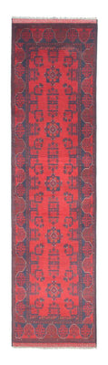 Alfombra de pasillo Alfombra afgana - Kunduz - 289 x 77 cm - rojo