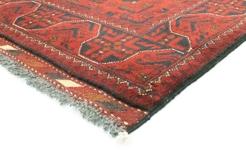 Alfombra de pasillo Alfombra afgana - Kunduz - 302 x 78 cm - rojo