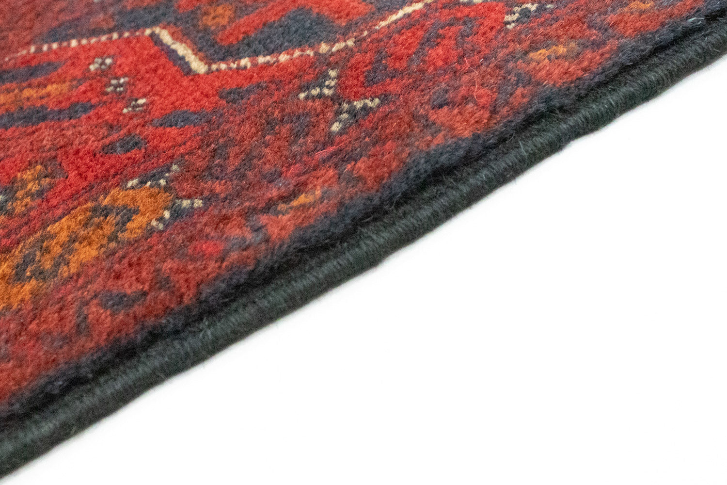 Alfombra de pasillo Alfombra afgana - Kunduz - 297 x 74 cm - rojo