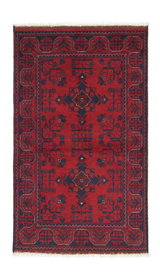 Alfombra afgana - Kunduz - 120 x 77 cm - azul oscuro