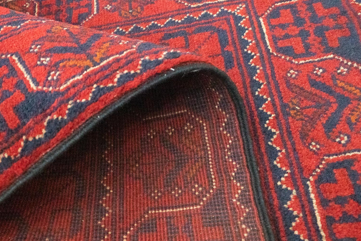 Alfombra afgana - Kunduz - 120 x 77 cm - azul oscuro