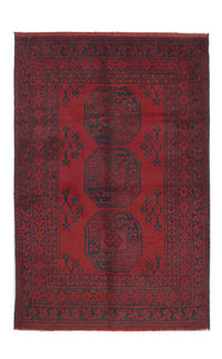 Alfombra afgana - Filpa - 145 x 96 cm - rojo