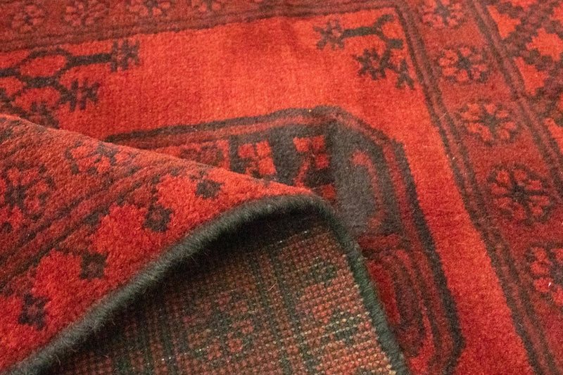 Alfombra afgana - Filpa - 140 x 100 cm - rojo