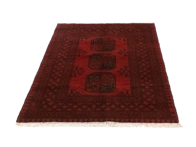 Alfombra afgana - Filpa - 140 x 100 cm - rojo