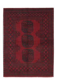 Alfombra afgana - Filpa - 139 x 102 cm - rojo