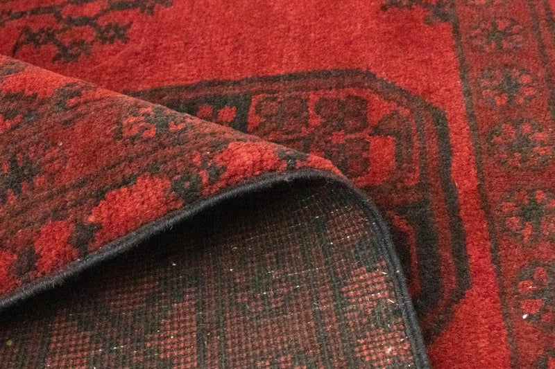 Alfombra afgana - Filpa - 139 x 102 cm - rojo