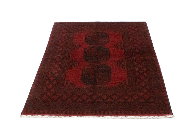 Alfombra afgana - Filpa - 139 x 102 cm - rojo