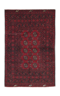 Alfombra afgana - Filpa - 145 x 93 cm - rojo