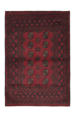 Alfombra afgana - Filpa - 148 x 103 cm - rojo