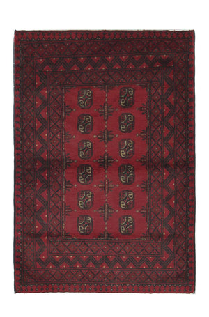 Alfombra afgana - Filpa - 148 x 103 cm - rojo