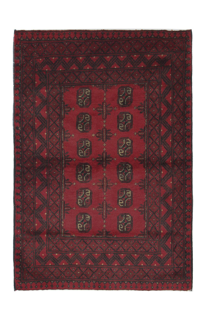 Alfombra afgana - Filpa - 148 x 103 cm - rojo