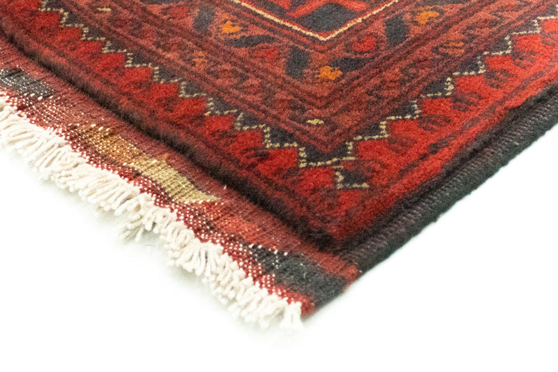 Alfombra afgana - Kunduz - 194 x 147 cm - rojo