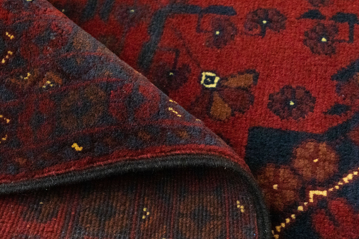 Alfombra afgana - Kunduz - 125 x 78 cm - rojo