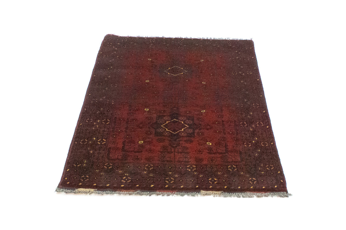 Alfombra afgana - Kunduz - 125 x 78 cm - rojo